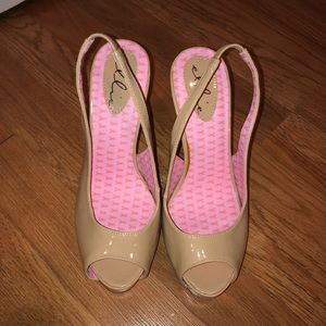 Ellie peep toe heels